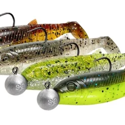 Savage Gear Cannibal Shad 8cm 5g + 7.5g #1/0 Clearwater Mix (4 Stuks) -Aanbiedingen Hengel Joy Winkel 2f3214f7b1728bae