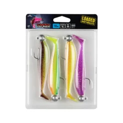 Fox Rage Zander Pro Shad Mixed UV Colour Pack Loaded 7,5cm + 5g (4pcs)