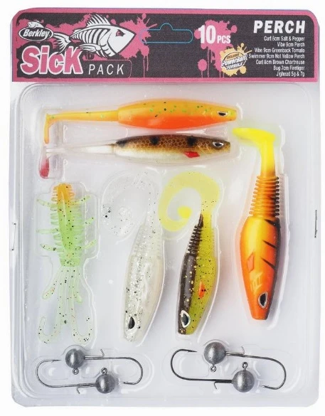 Berkley Sick Pack Perch Softbait Kit (10pcs) 4 Berkley Sick Pack Perch Softbait Kit (10pcs) - Afbeelding 2