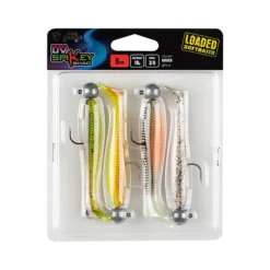Fox Rage Spikey Shad Mixed UV Colour Pack Loaded 9cm + 12g (4pcs)