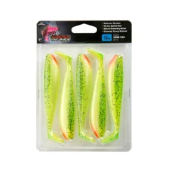 Fox Rage Zander Pro Shad Lemon Tiger Ultra UV Packs 10cm 5pcs