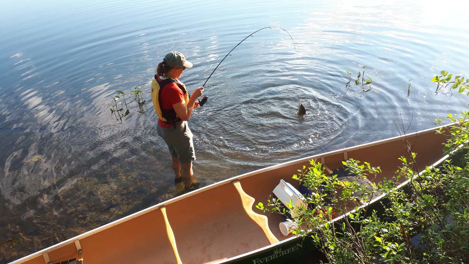 Aanbiedingen Hengel Joy Winkel -Aanbiedingen Hengel Joy Winkel shore fishing mattawa river canoe 1